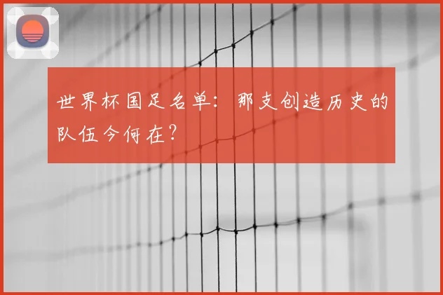 世界杯国足名单:那支创造历史的队伍今何在?